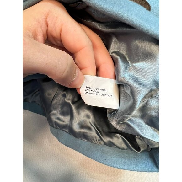 Gap Women's Wool Blend Toggle Peacoat Long Sleeve Size Small Blue Zip Up Casual - Picture 4 of 12